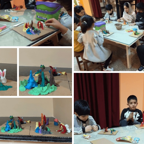 کارگاه معماری و شناخت محيط پيرامون: تجربه‌ی ساخت خانه‌ی موریانه با خمیر (5 تا 6 سال)