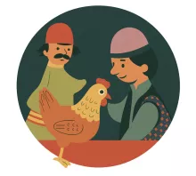 نمایش عروسکی دزده و مرغ فلفلی