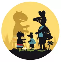 نمایش سایه قورباغه و غریبه